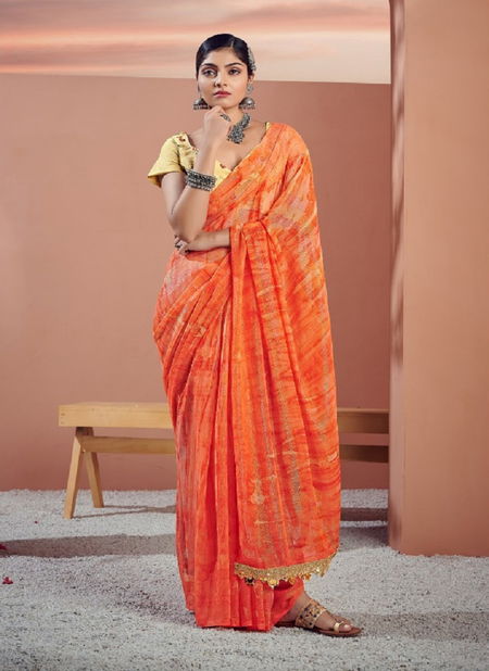 Kathika By Ynf Georgette Party Wear Sarees Catalog
 Catalog